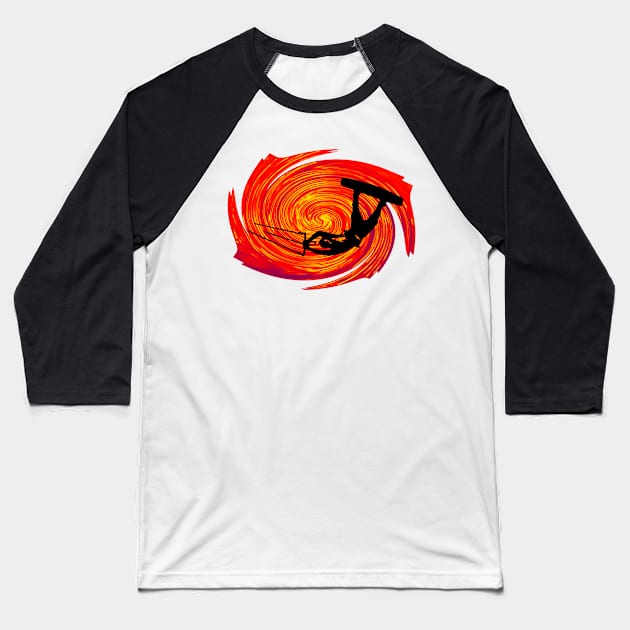 Kite at Dusk Baseball T-Shirt by AROJA